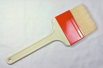 75mm Natural bristle grease brush, Reinforced fiberglass handle (heat resistant to 120°C)