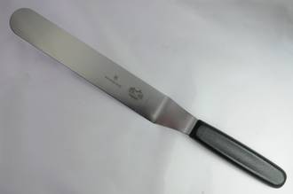 Bent Pallette Knife, 25cm (Shaped offset spatula, Nylon handle)