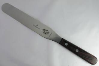 Straight Pallette Knife, 20cm (Flexible spatulas, Rosewood handle)