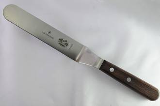 Bent Pallette Knife, 20cm (Rosewood Handle)