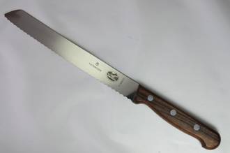 Bread Knife, 21cm (Wooden Handle)