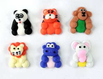 Icing Safari Animals, 25mm, 128 per box (21 sets of 6)