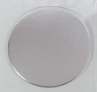 175mm or 7" Round 2mm Cake Card Silver