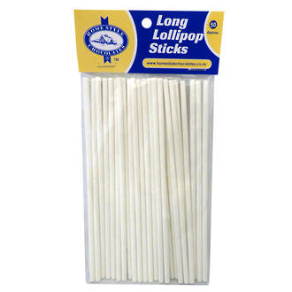 Lollipop Sticks Long 150mm - 50 Hang Sell Pack