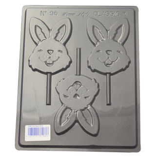 Bunnies on Sticks Mould (0.6mm)