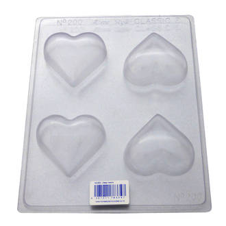 Deep Hearts Chocolate/Craft Mould 0.6mm