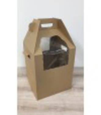 Heavy Duty Tall Cake Carry Box + Handle, 12x12x14(H)