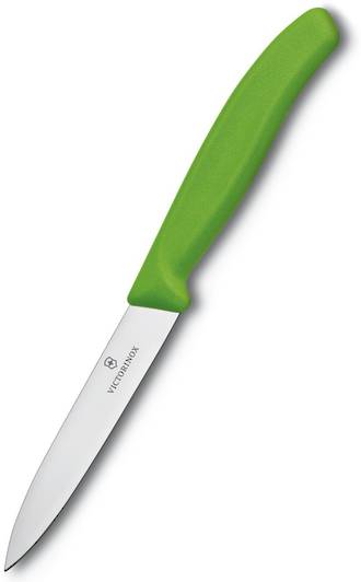 Paring Knife, Green Nylon Handle (8cm Blade)