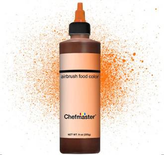 Chefmaster Airbrush Liquid Sunset Orange 9oz