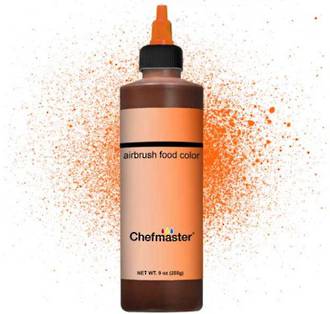 Chefmaster Airbrush Liquid Brite Orange 9oz