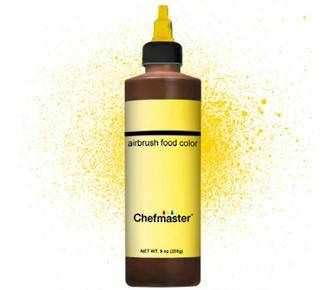 Chefmaster Airbrush Liquid Canary Yellow 9oz