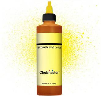 Chefmaster Airbrush Liquid Brite Yellow 9oz