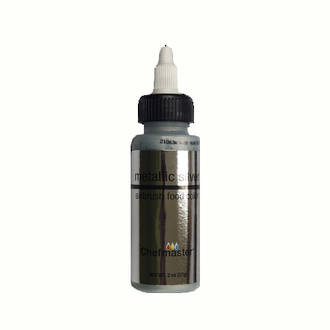 Chefmaster Airbrush Metallic Silver 2oz - SOLD OUT