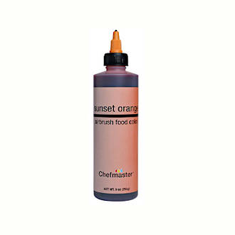 Chefmaster Airbrush Liquid Sunset Orange 9oz
