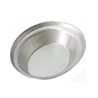 Single Aluminium Pie Tin, Oval 130x105x29mm