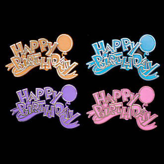 Happy Birthday Balloon Plaque (4)