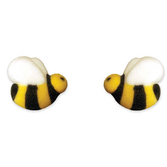 Bumble Bees Dec-on Sugar Decorations 25mm (Box of 176)