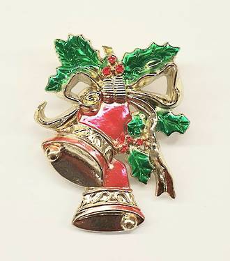 Metallised Christmas Bells ,50mm -