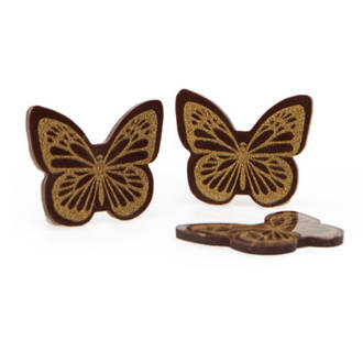 Gold Chocolate Dark Butterfly - 30mm x 20mm (180PK)