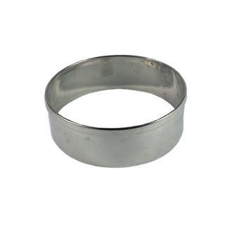 Stainless Steel Cake Rings 75x50mm deep, Stainless steel - made to order