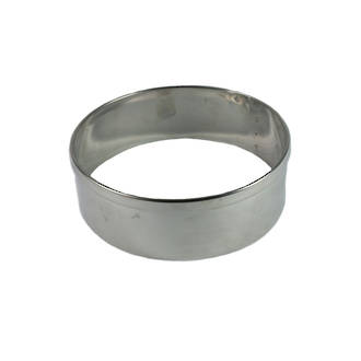 Stainless Steel Cake Rings 125x50mm deep, Stainless steel - made to order