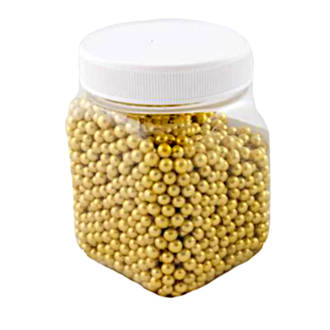 Cachous Metallic Gold 5mm (150g Jar) - DELETED WHEN SOLD