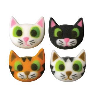 Kitty Assortment Dec-on Sugar Decorations 40mm (Box of 96) - SOLD OUT