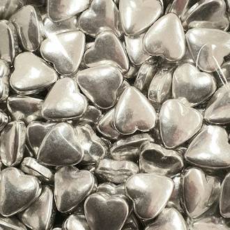 Tablet Hearts Silver 10mm (1kg bag) - SOLD OUT