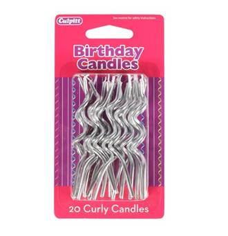 Candle Spiral Silver (20)