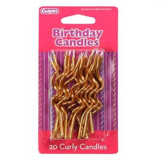 Candle Spiral Gold (20)