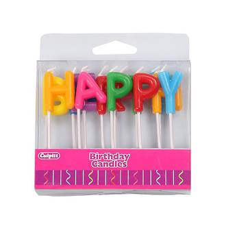 Candle Happy Birthday Letters