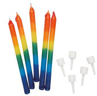 Candles Rainbow 69mm (12)