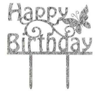 Topper Happy Birthday Butterfly (Pic) - SOLD OUT