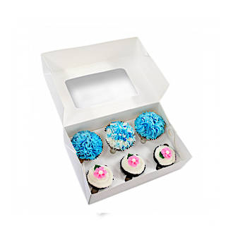 Cupcake Cake Box with Insert (6 cup)