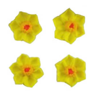 Daffodil Flowers, 35mm, 2D Icing (Retail Box of 8)