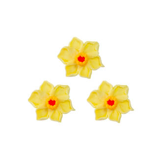 Daffodil Flowers, 35mm, 2D Icing (Retail Box of 8)