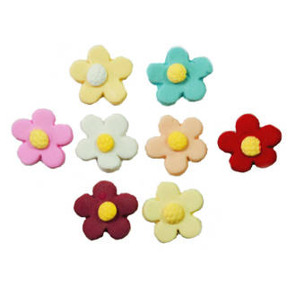 Tiny Icing Daisy, 8mm (Box of 360) 8 Assorted colour