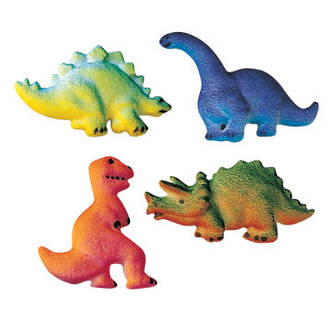 Dinosaur Assortment Dec-on Sugar Decorations 57mm (Box of 120) - SOLD OUT
