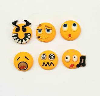 Emoji Faces - Musical 20mm (30)