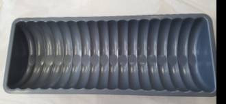 Half Round Ribbed Mould 310 x 120 x 50mm