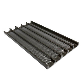 Perforated Coated Aluminium French Stick Tray, 737x450mm - 11 LEFT
