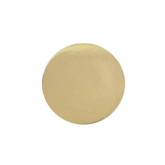 50mm or 2" Round 2mm Cake Card Gold