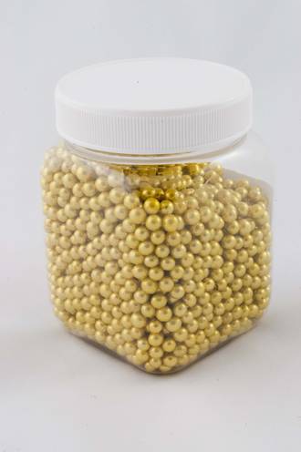 Cachous Metallic Gold 5mm (150g Jar)