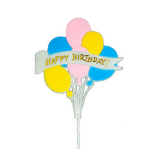 Happy Birthday with Balloons Pic 175mm (6)