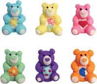 Icing Teddy Bears, 25mm - 128 per box (21 sets of 6).