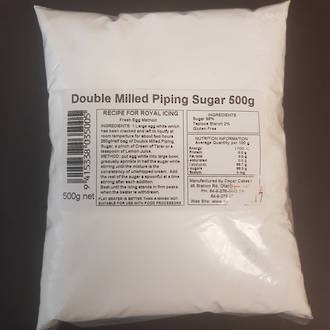 Piping Sugar DBL Milled - 500g Icing Sugar 2% Starch
