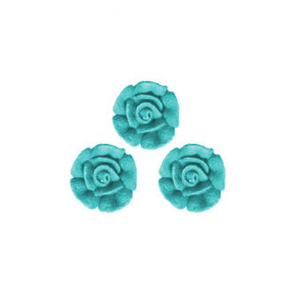 Icing Blue Roses 10mm, packet of 24 - DELETE WHEN SOLD