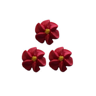 Icing Red Drop Flowers 18mm (Packet of 50)