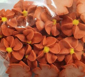 Icing Salmon Drop Flowers 18mm (Packet of 50) - DELETE WHEN SOLD