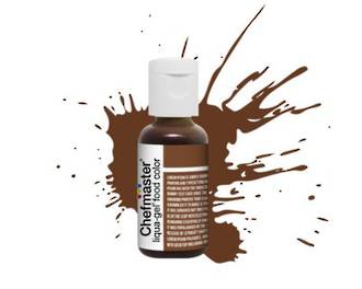 Chefmaster Liqua Gel Buckeye Brown (Box of 12)
